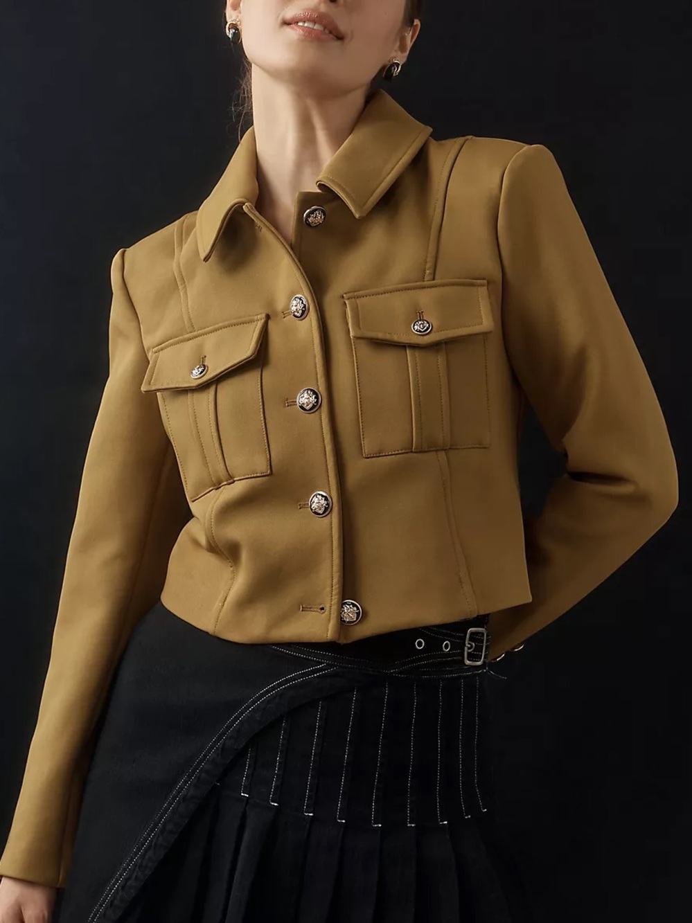 (NWT) 7 FOR ALL MANKIND Ponte Military Blazer Jacket